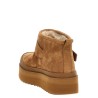 'Mellow Shearling Platform' ankle boots