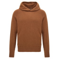 Wool hooded sweater