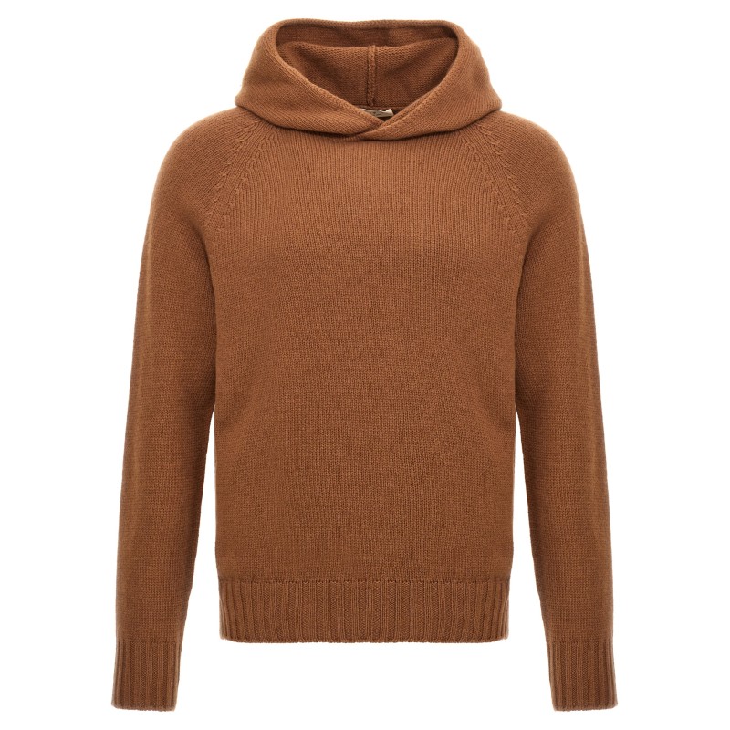 Wool hooded sweater