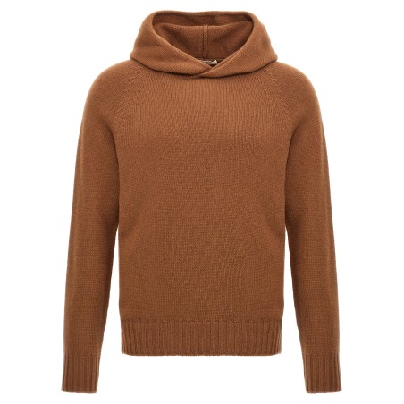 Wool hooded sweater