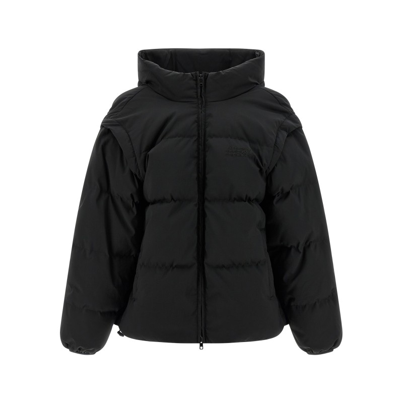 'Numeric signature MM6' embroidery down jacket