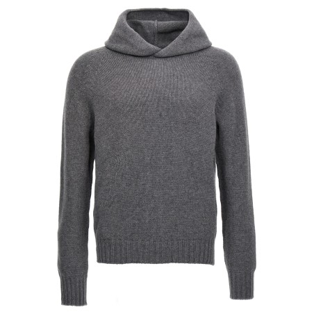 Wool hooded sweater