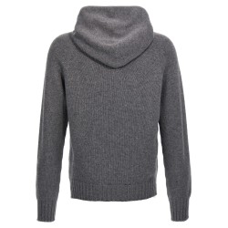 Wool hooded sweater