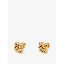 Paula's Ibiza -Bombè Anagram brass earrings
