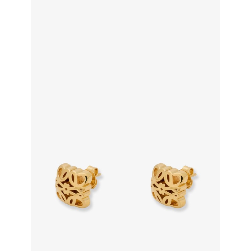 Paula's Ibiza -Bombè Anagram brass earrings