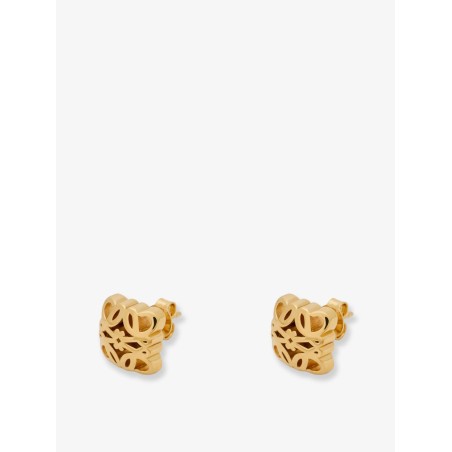 Paula's Ibiza -Bombè Anagram brass earrings