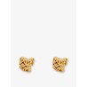 Paula's Ibiza -Bombè Anagram brass earrings
