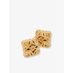 Paula's Ibiza -Bombè Anagram brass earrings