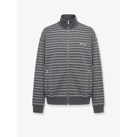 Striped cotton sweatshirt