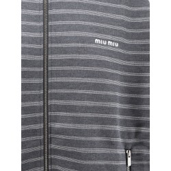 Striped cotton sweatshirt