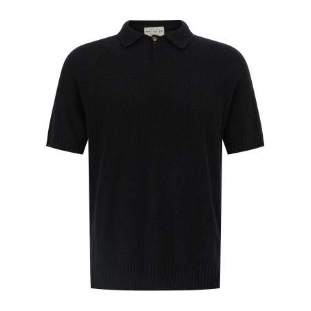 Spongy effect polo shirt