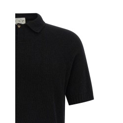 Spongy effect polo shirt
