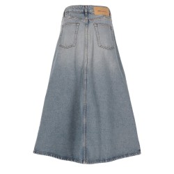 gonna lunga in denim di cotone