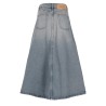 gonna lunga in denim di cotone