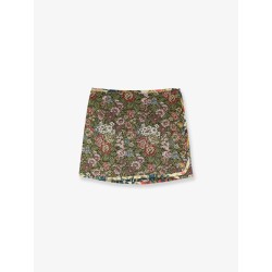 Jacquard Arabesque Matelassé Mini Skirt