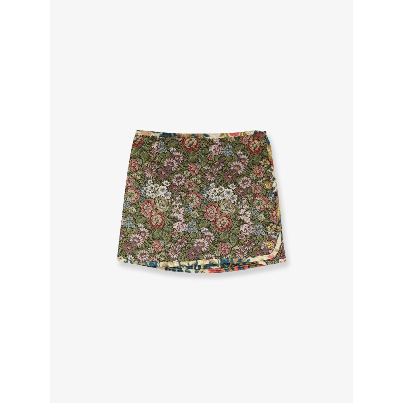 Jacquard Arabesque Matelassé Mini Skirt