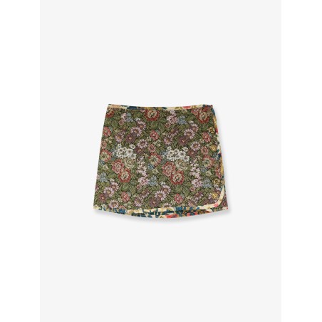 Jacquard Arabesque Matelassé Mini Skirt