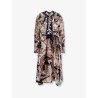 Viscose Tapestry Dream Long-Sleeve Midi dress