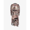 Viscose Tapestry Dream Long-Sleeve Midi dress