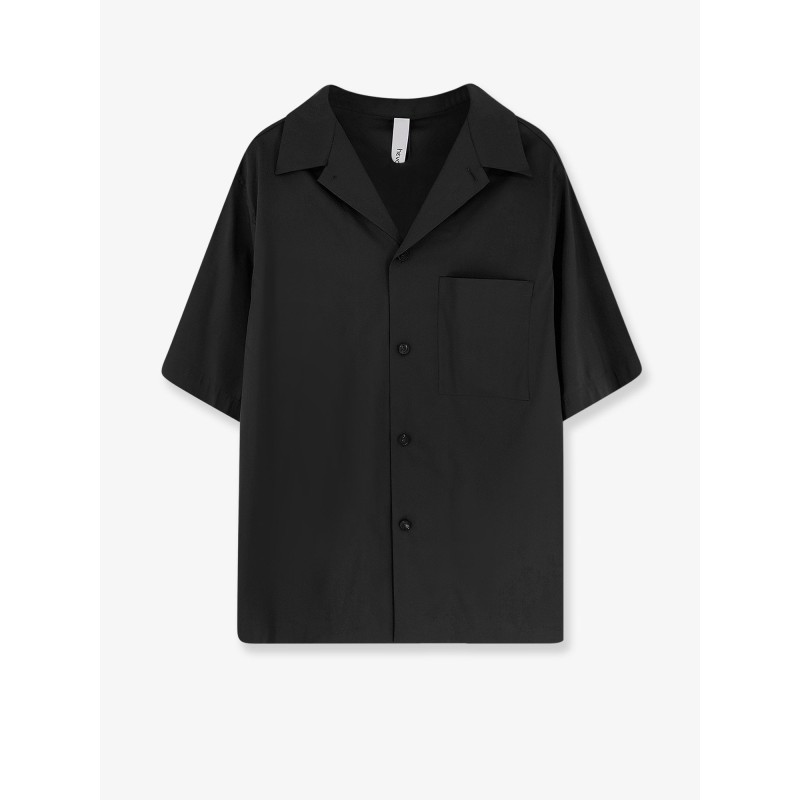 Linen and viscose blend shirt
