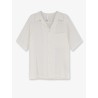 Linen and viscose blend shirt