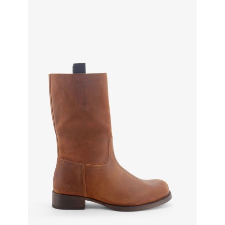 Leif Distressed leather boots