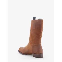 Leif Distressed leather boots