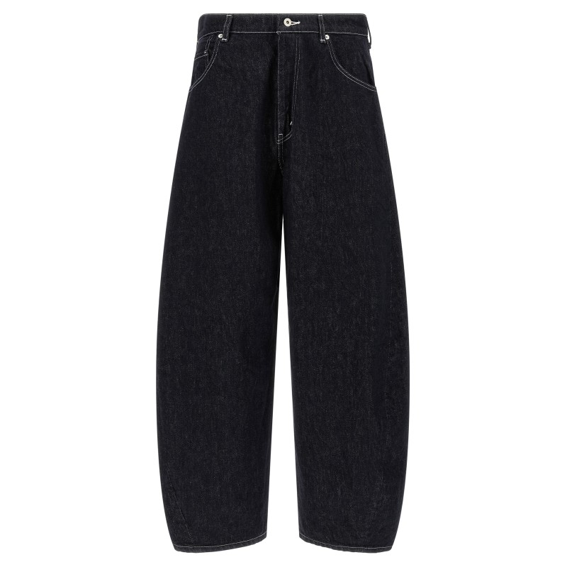 Contrast stitching jeans
