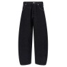 Contrast stitching jeans