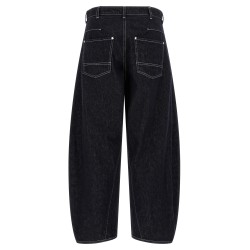 Contrast stitching jeans