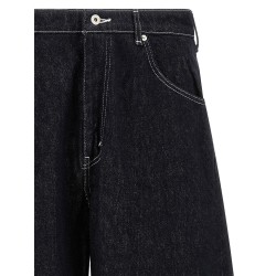 Contrast stitching jeans