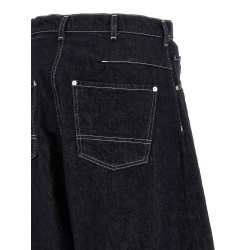 Contrast stitching jeans