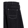 Contrast stitching jeans