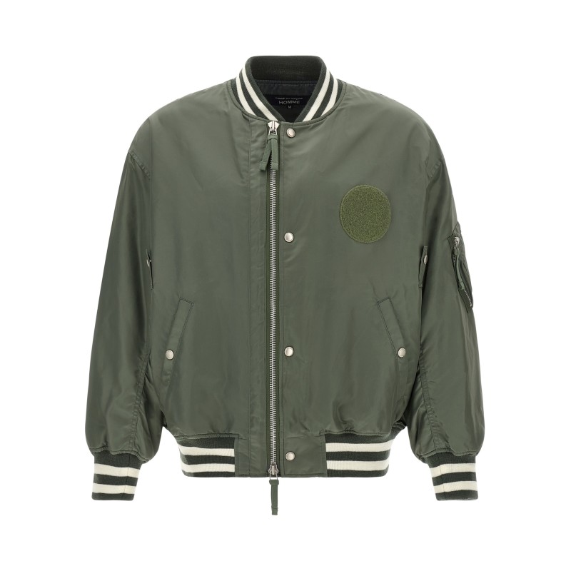 Patch bomber jacket