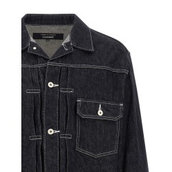Pleated detail jacket
