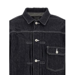 Pleated detail jacket