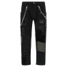 Patchwork jeans with kilt