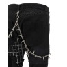 Patchwork jeans with kilt