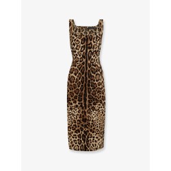Midi Dress with Animal print