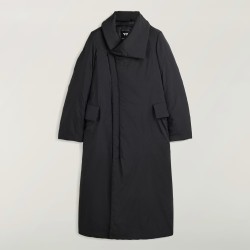 W PADDED N COAT     BLACK