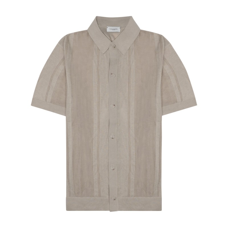 CAMICIA IN MAGLIA DI SETA E COTONE