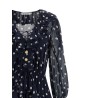 'Polka Dot Georgette Ruffle Maxi' dress