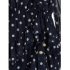 'Polka Dot Georgette Ruffle Maxi' dress