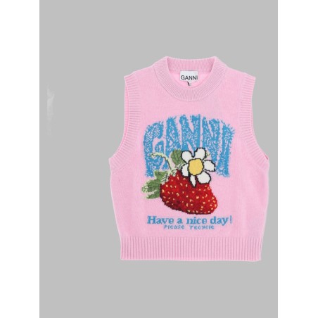 Gilet in Maglia con Logo