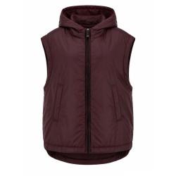GILET IMBOTTITO CON CAPPUCCIO