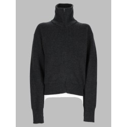 Cardigan In Lana Con Zip