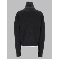 Cardigan In Lana Con Zip