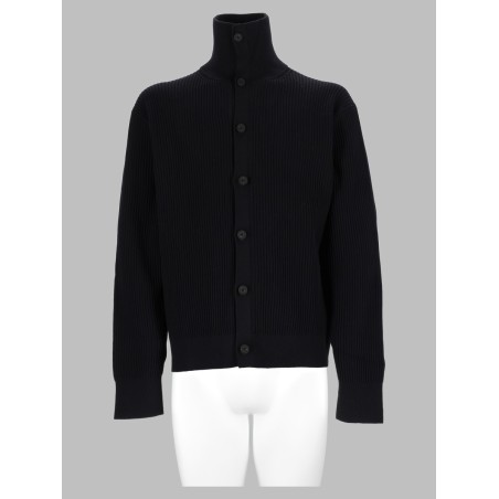 Cardigan In Maglia Di Cotone A Coste