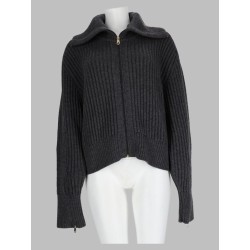 Cardigan In Lana Con Zip