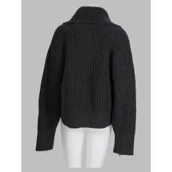 Cardigan In Lana Con Zip